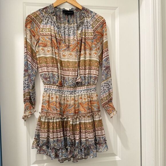 Stylebygg Patchwork Dress long sleeve size Small - Picture 2 of 7